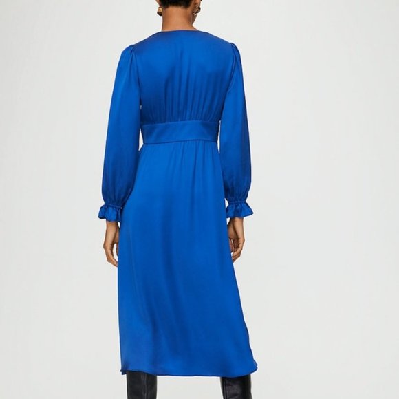 Aritzia Wilfred Blue Maxine Dress - Picture 3 of 6